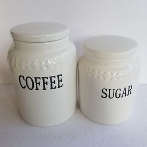 Thl Coffee & Sugar Canister Set of 2